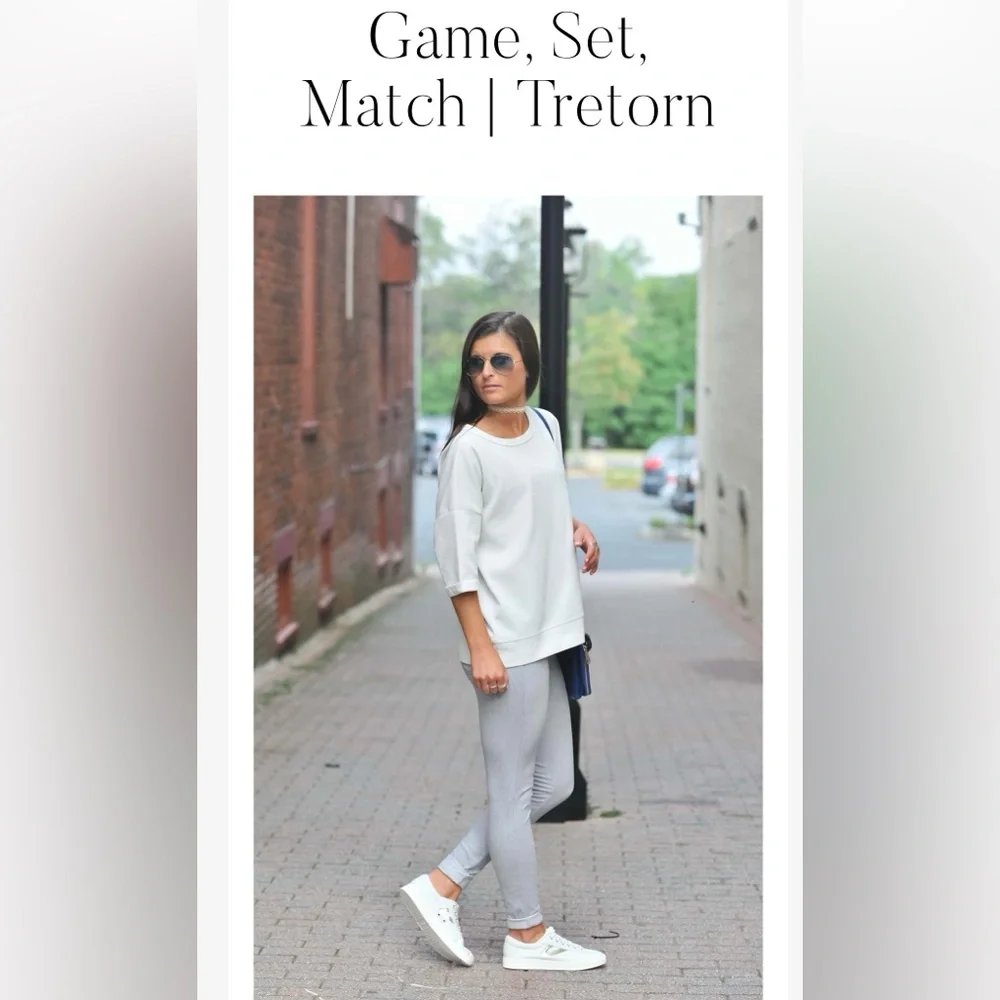 Tretorn Women's Kristine Elite Gold and White Sneakers - Picture 6 of 10